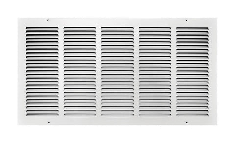 Tru Aire 24 in. H X 12 in. W 1-Way Powder Coat White Steel Return Air Grille