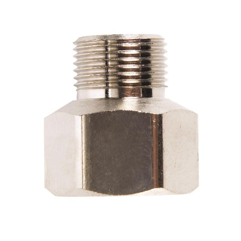 Anderson Metals 3/8 in. Female Flare in. X 3/8 in. D Male Compression Silver Chrome Adapter (Pack of 5)