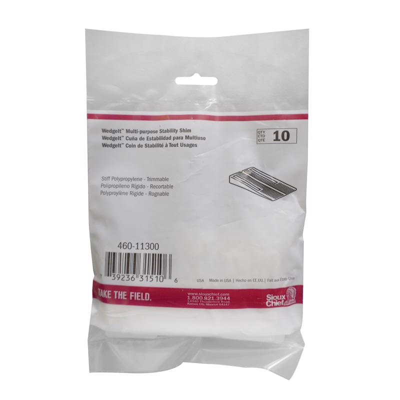 Sioux Chief WedgeIt Toilet Shims White Polypropolene (Pack of 10)