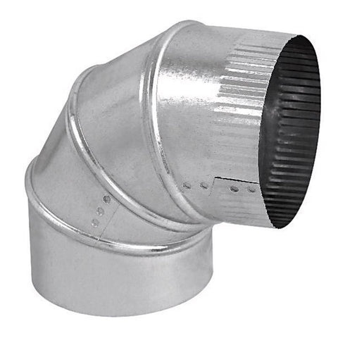 Imperial 5 in. D X 5 in. D Adjustable 90 deg Galvanized Steel Furnace Pipe Elbow (Pack of 8)
