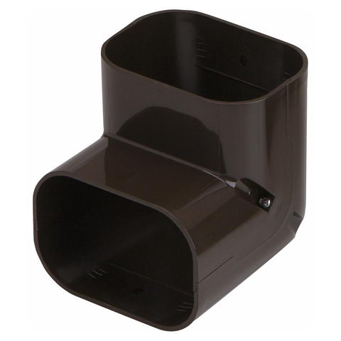 Slimduct Line Set Covers 4.63 in. W X 4.63 in. H Brown
