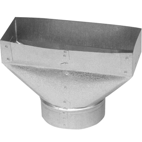 Imperial 10 in. H X 6 in. W Galvanized Steel Register Boot (Pack of 8)