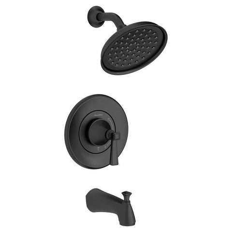 American Standard Glenmere Matte Black Tub and Shower Faucet (Pack of 2)