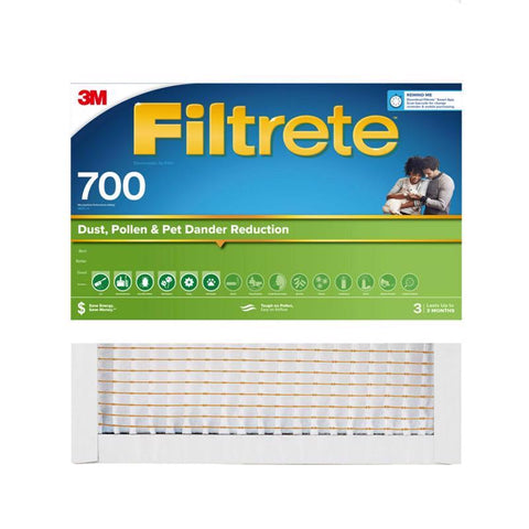 Filtrete 22 in. W X 22 in. H X 1 in. Polypropylene 700 MPR Pleated Air Filter 1 pk (Pack of 4)