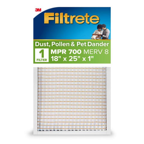 Filtrete 18 in. W X 25 in. H X 1 in. Polypropylene 700 MPR Pleated Air Filter 1 pk (Pack of 4)