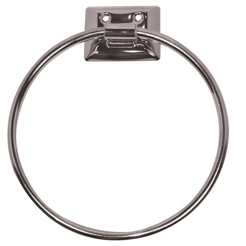 DECKO Chrome Silver Towel Ring Metal