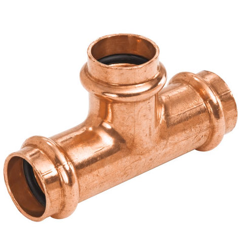 NIBCO Press System 3/4 in. Press X 3/4 in. D Press Wrought Copper Reducing Tee 1 pk