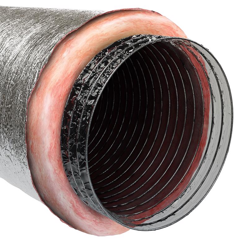Imperial R6.0 25 ft. L X 16 in. D Silver Poly Duct