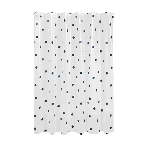 iDesign 72 in. H X 72 in. W White Frost Shower Curtain PEVA (Pack of 2)