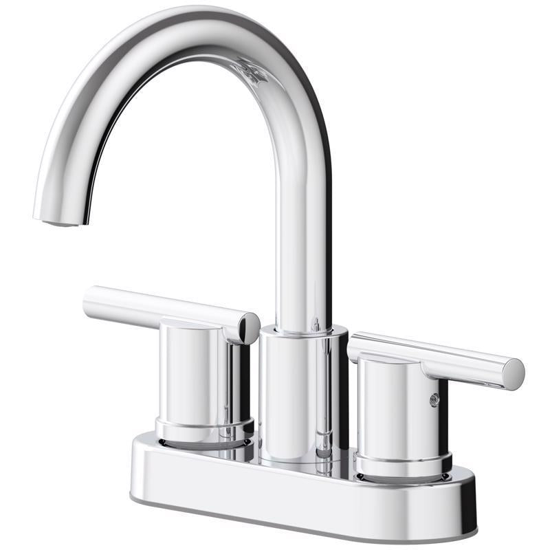 Oakbrook Collection Alexis Chrome Modern Centerset Bathroom Sink Faucet 4 in.