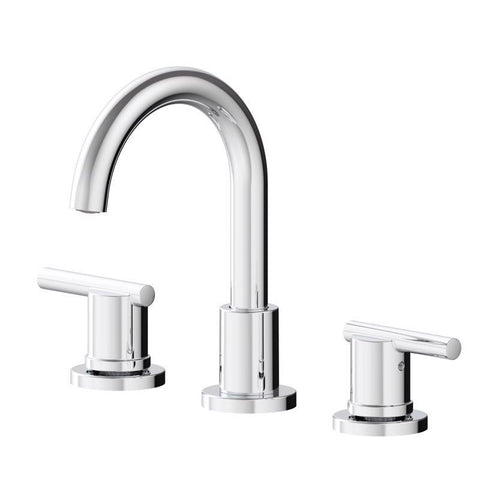Oakbrook Collection Alexis Chrome Modern Widespread Bathroom Sink Faucet 8 in.