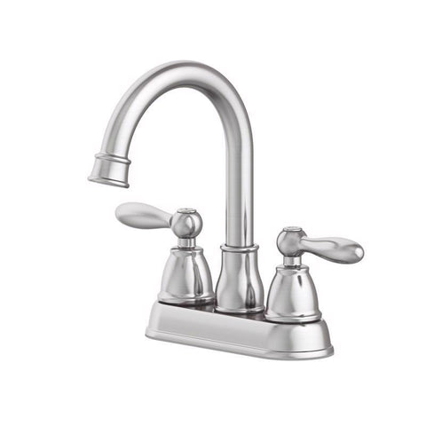 Oakbrook Collection Jennifer Brushed Nickel Traditional Centerset Bathroom Sink Faucet 4 in.