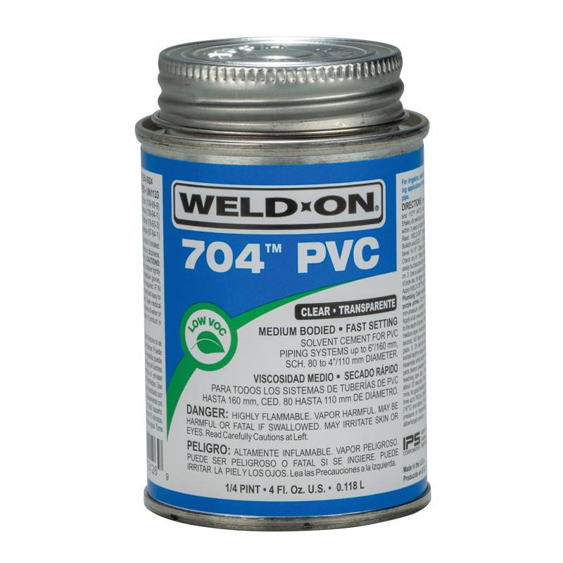 Cemento transparente para PVC Weld-On, 4 oz. líq.