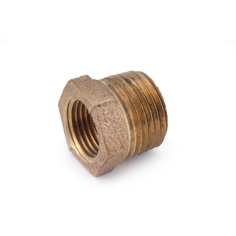 Anderson Metals 1/2 in. MPT in. X 3/8 in. D FPT Red Brass Hex Bushing