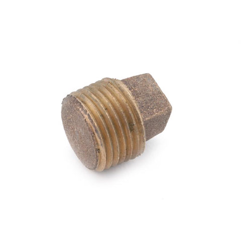 Anderson Metals 3/8 in. MPT in. Red Brass Square Head Plug