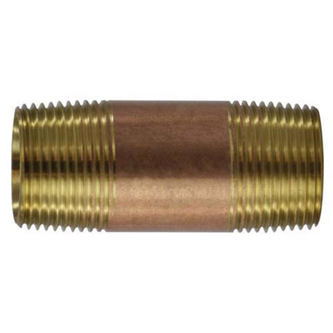 Anderson Metals 3/4 in. MPT in. X 3/4 in. D MPT Red Brass Pipe Nipple 6 in. L