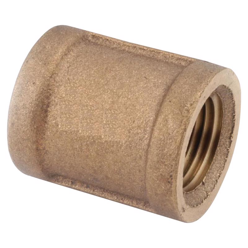 Anderson Metals 1/2 in. FPT in. X 1/2 in. D FPT Red Brass Coupling