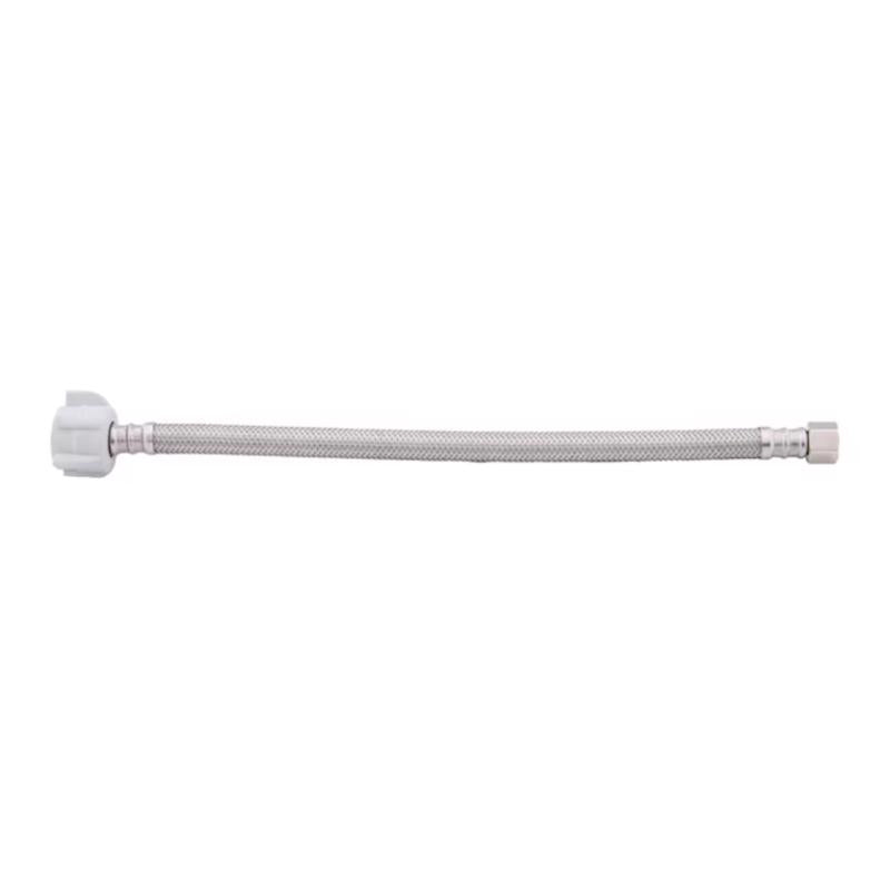 BrassCraft Plumbshop 3/8 in. Compression pc X 7/8 in. D Ballcock 12 in. Braided Stainless Steel Supp