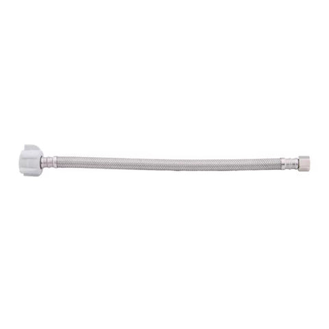 BrassCraft Plumbshop 3/8 in. Compression pc X 7/8 in. D Ballcock 12 in. Braided Stainless Steel Supp