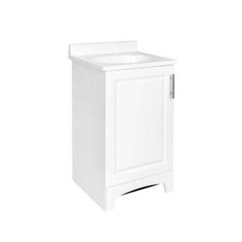 Royal Cabinets Single White Bathroom Vanity 19 in. W X 17 in. D X 33.5 in. H