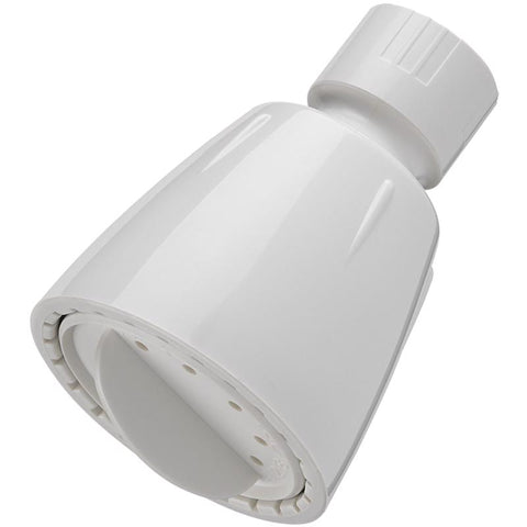 Oakbrook Collection White ABS 1 settings Wallmount Showerhead 1.8 gpm