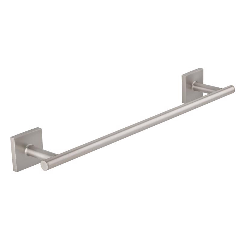 OakBrook Collection Brushed Nickel Towel Bar 18 in. L Die Cast Zinc