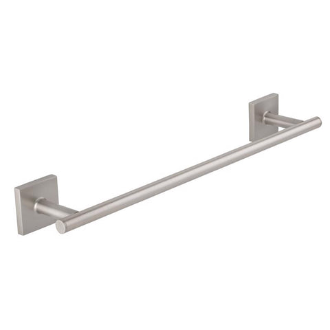 OakBrook Collection Brushed Nickel Towel Bar 18 in. L Die Cast Zinc
