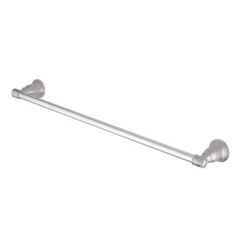 OakBrook Collection Traditional Brushed Nickel Towel Bar 24 in. L Die Cast Zinc