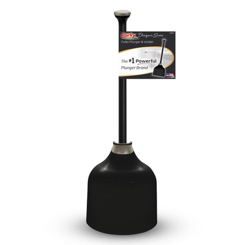 Korky Toilet Plunger and Caddy 13.75 in. L X 6 in. D (Pack of 4)