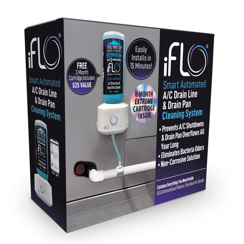 Kit de limpiador de línea de drenaje de aire acondicionado Air Innovations iFLO, 36 oz. líq.