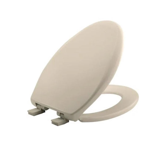Mayfair by Bemis Affinity Slow Close Elongated Bone Plastic Toilet Seat