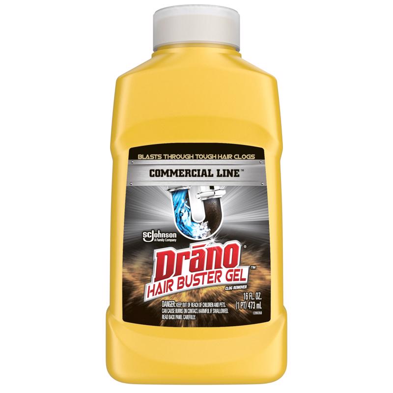 Drano Commercial Gel Hair Clog Remover 16 oz (Pack of 6)