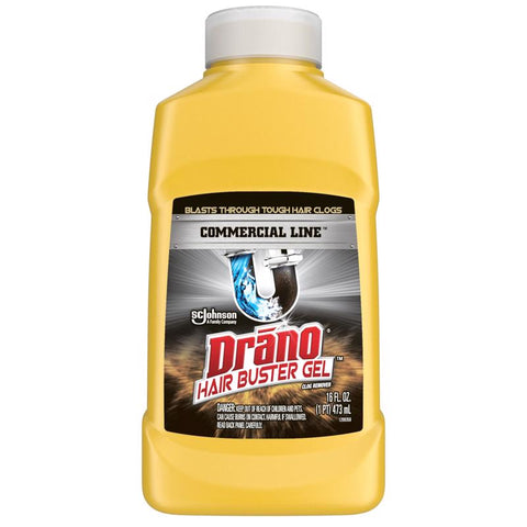 Drano Commercial Gel Hair Clog Remover 16 oz (Pack of 6)