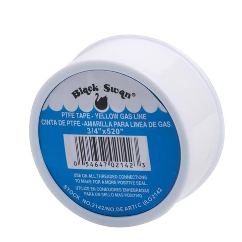 Black Swan White 3/4 in. W X 520 in. L PTFE Tape