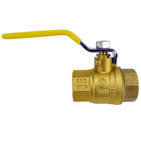 TMG 3/4 in. Brass FNPT Ball Valve Full Port Lever For Non-Potable Water
