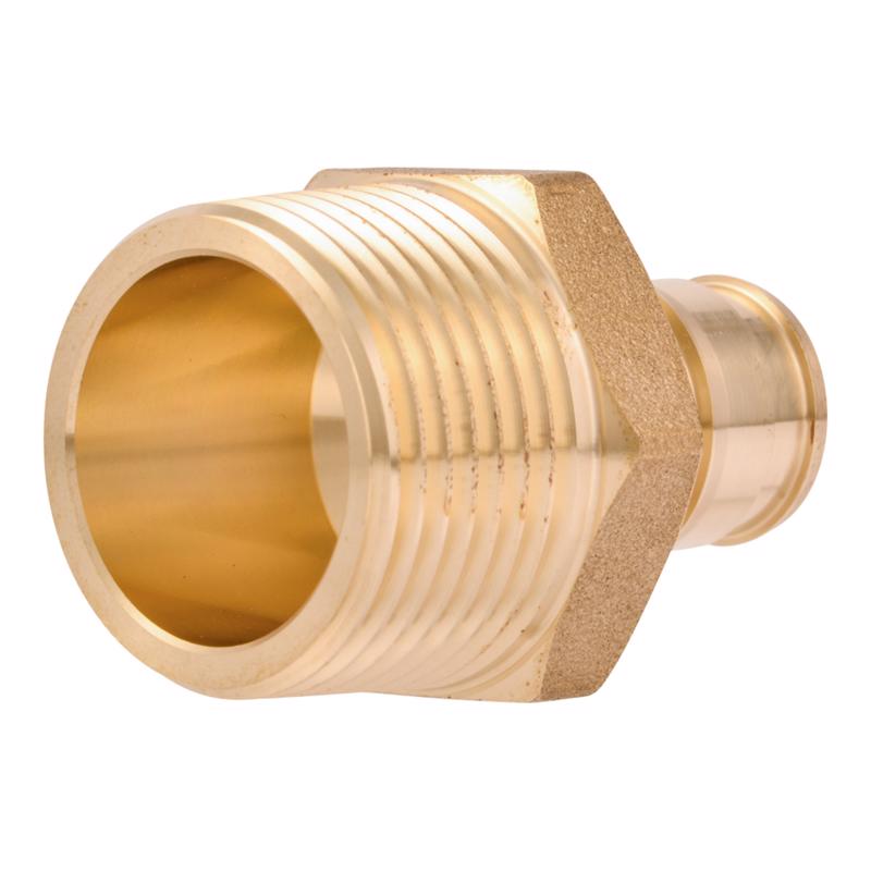 SharkBite Expansión PEX de expansión de 1/2 pulg. cada uno X adaptador macho de latón de 3/4 pulg. DNPT cada uno