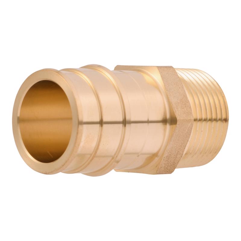 SharkBite PEX-A 1 in. Expansion PEX each X 3/4 in. D MNPT each Brass Expansion Pex Male Adapter