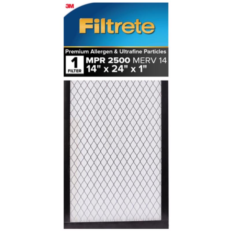 Filtrete 14 in. W X 24 in. H X 1 in. 14 MERV Pleated Air Filter (Pack of 4)