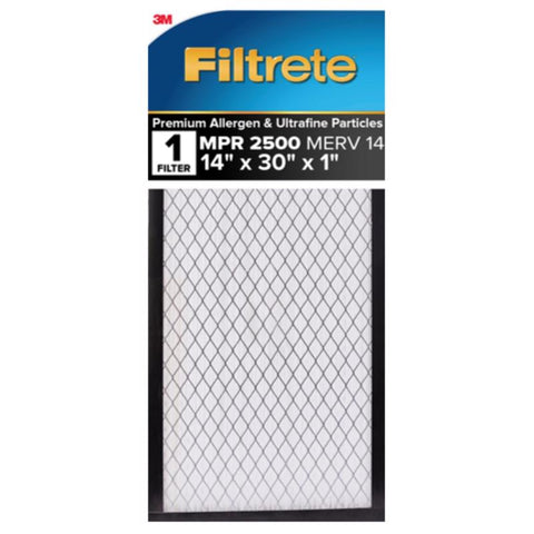 Filtrete 14 in. W X 30 in. H X 1 in. 14 MERV Pleated Air Filter (Pack of 4)