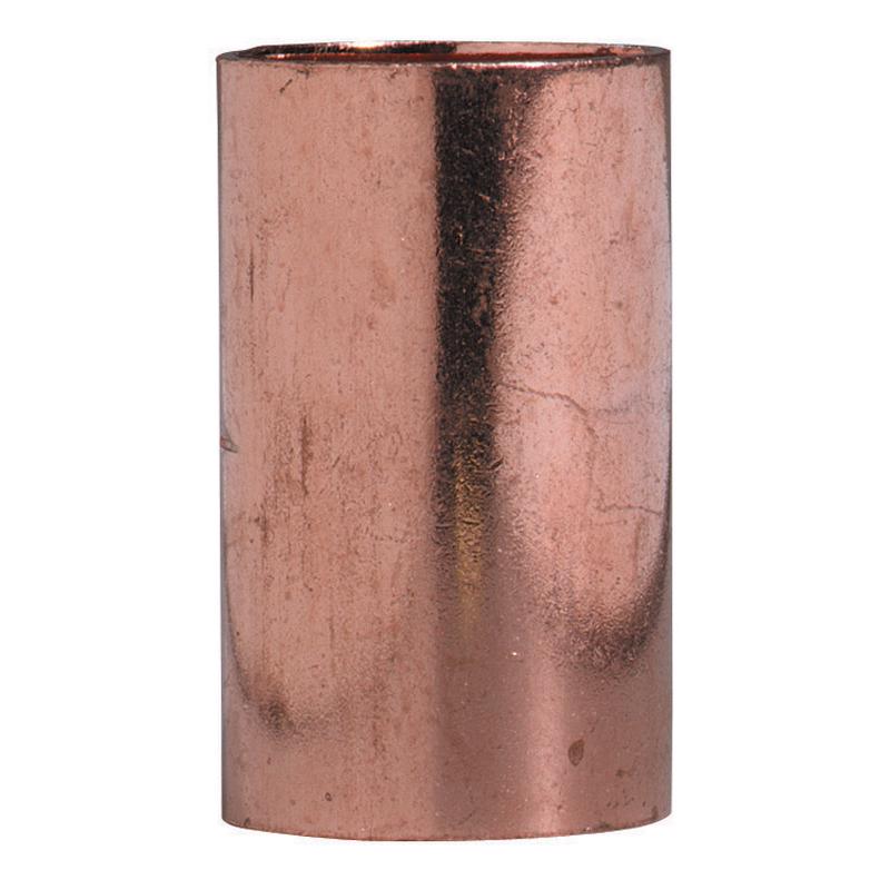 NIBCO 1/2 in. Sweat X 1/2 in. D Sweat Copper Coupling with Stop 10 pk
