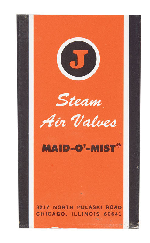 Jacobus Jacobus 1/8 in. Straight Connection Chromed Brass Straight Steam Vent