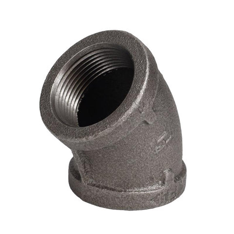 STZ Industries 1-1/4 in. FIP each X 1-1/4 in. D FIP Black Malleable Iron 45 Degree Elbow