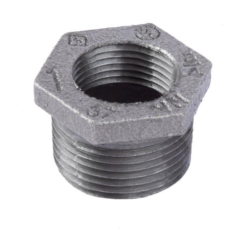 STZ Industries 1 in. MIP each X 3/4 in. D FIP Black Malleable Iron Hex Bushing (Pack of 5)