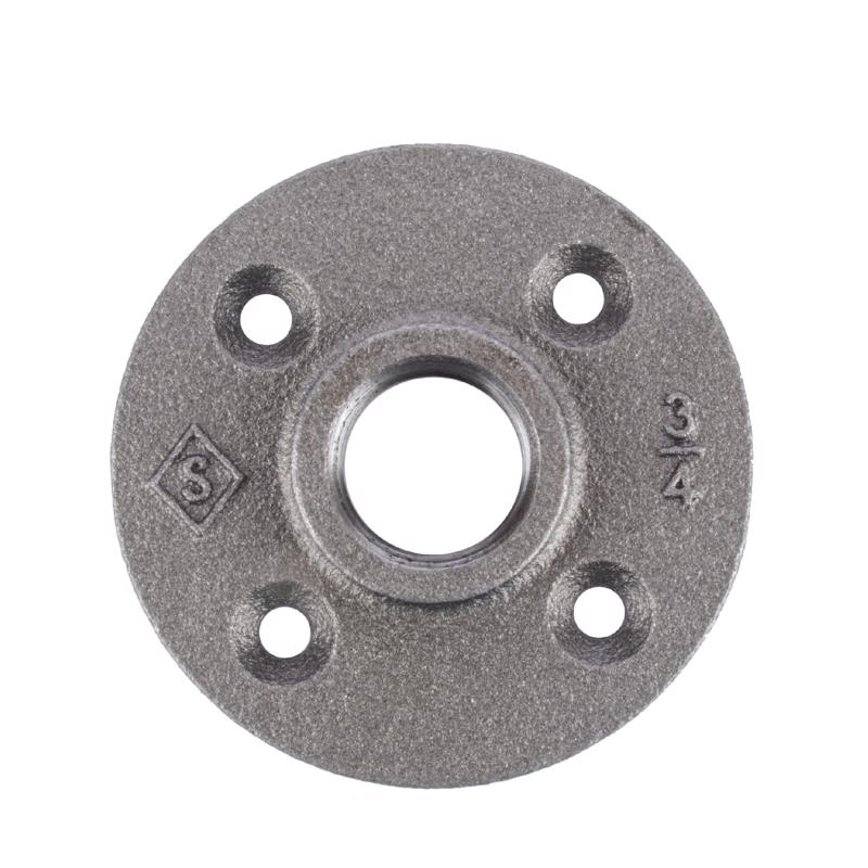 STZ Industries 3/4 in. FIP each Black Malleable Iron Floor Flange (Pack of 5)