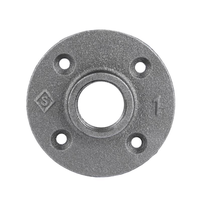 STZ Industries 1 in. FIP each Black Malleable Iron Floor Flange (Pack of 5)