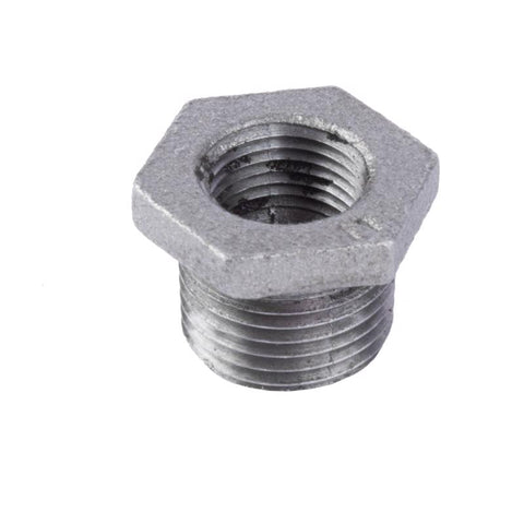 STZ Industries 1/2 in. MIP each X 3/8 in. D FIP Black Malleable Iron Hex Bushing (Pack of 5)