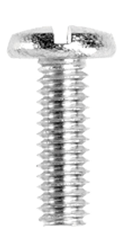 Danco No. 8-32 X 1/2 in. L Slotted Binding Head Chrome-Plated Brass Faucet Handle Screw 1 pk (Pack of 5)