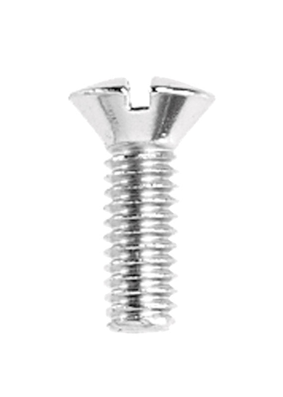 Danco No. 8-32 X 1/2 in. L Slotted Oval Head Chrome-Plated Brass Faucet Handle Screw 1 pk (Pack of 5)