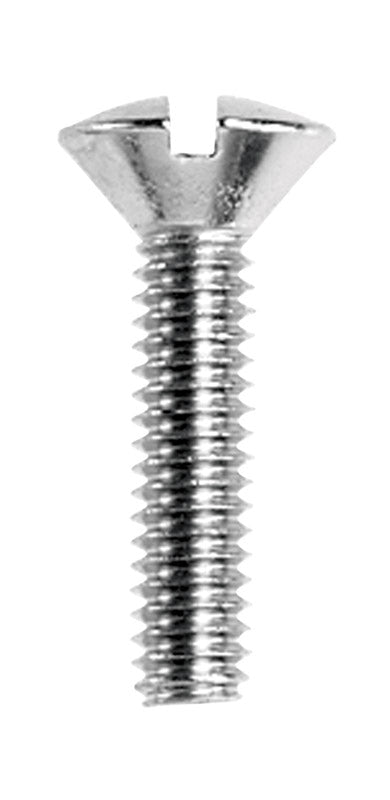 Danco No. 8-32 X 3/4 in. L Slotted Oval Head Chrome-Plated Brass Faucet Handle Screw 1 pk (Pack of 5)