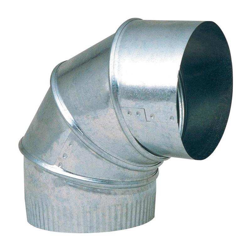 Imperial 4 in. D X 4 in. D Adjustable 90 deg Galvanized Steel Furnace Pipe Elbow (Pack of 8)